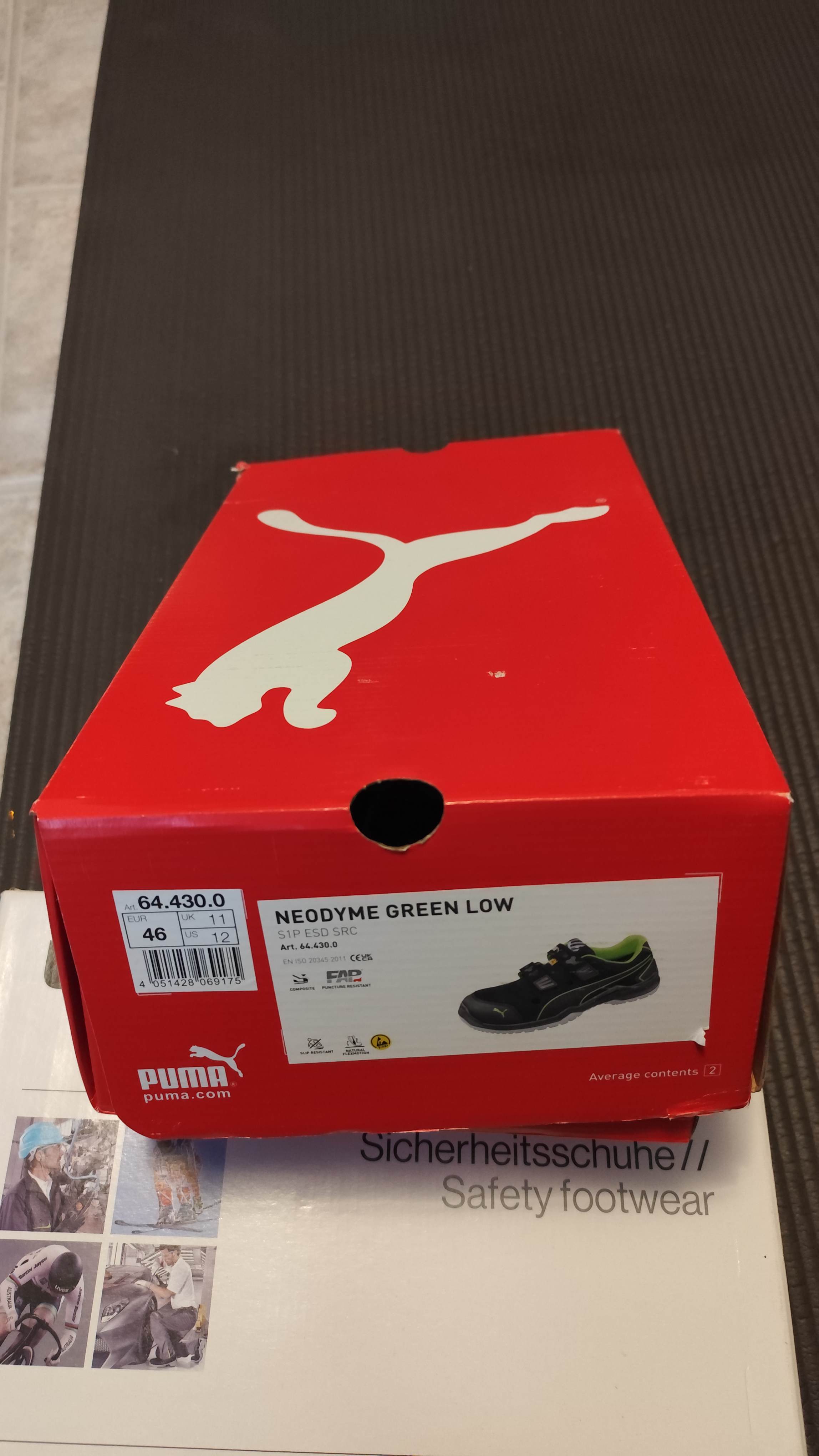 Puma safety shoes safety sandal size 46 NP: 110€