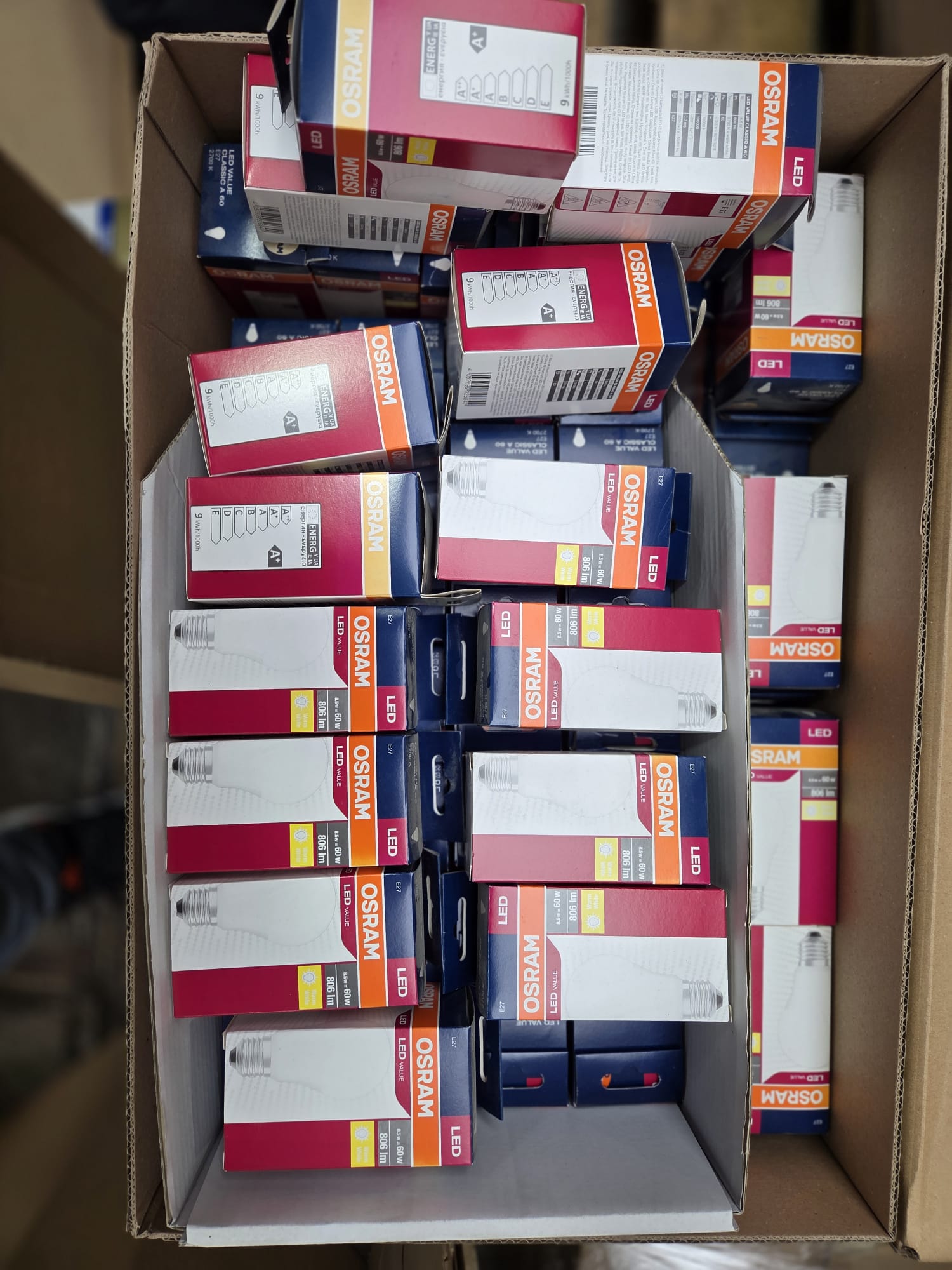 Stokk li jifdal - oġġetti bil-pallet