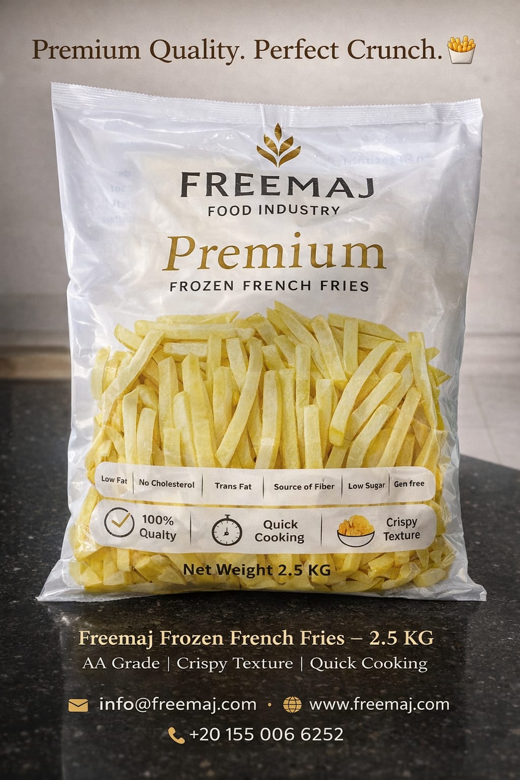 Frozen French Fries 2.5 kg bag